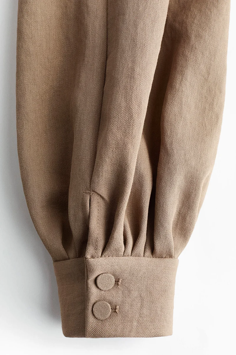 اتش اند ام بنطلون تويل بساق منفوخة